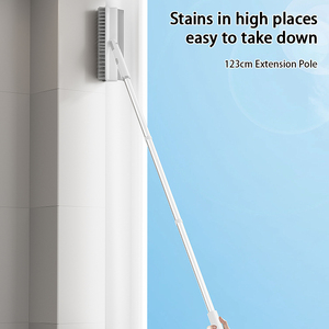 Wholesale 2-in-1 Bathroom <strong>Cleaning</strong> <strong>Brush</strong> Floor Scrub with Squeegee for Basic <strong>Cleaning</strong> - Product Image 5