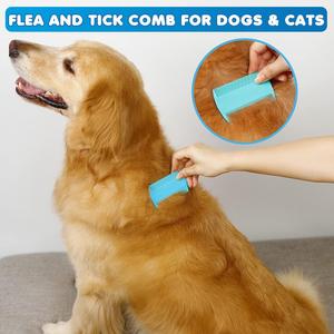 Toelettatura per cani Double face spazzola per spargimento sottopelo per animali domestici - Product Image 4