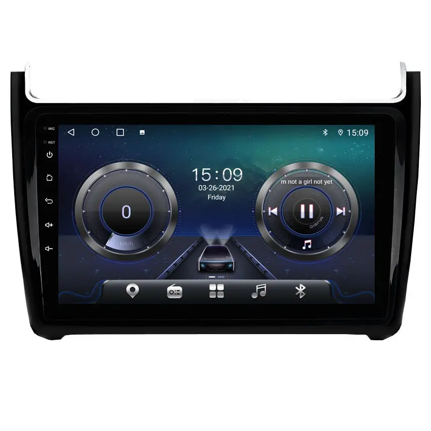 48 EQ DSP 8 çekirdekli Android navigasyon GPS Carplay ses Stereo araba radyo multimedya oynatıcı VW için radyo/Volkswagen POLO 5