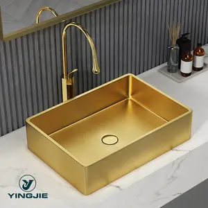 2020 Hot Sale Bathroom Sanitary Ware 304 stainless steel Counter-top Sinks Modern Wash Basin