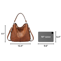 Sac fourre-tout vintage en cuir PU de haute qualité avec logo personnalisé pour femme, sac à bandoulière de créateur, sacs à main de grossiste