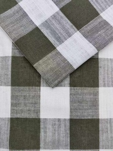 Nhà Sản Xuất Bán Hàng Trực Tiếp Vải Lanh 10% 50% Cotton Và 40% <span class=keywords><strong>Polyester</strong></span> Màu Kép Lớn Vải Sọc - Product Image 2