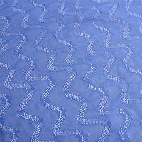 Tissu de maille Jacquard extensible en Nylon Spandex blanc de nouveau Style avec des fleurs à prix inférieur pour la fabrication de robes