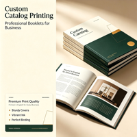 Brochures promotionnelles personnalisables haute résolution, format adapté à l'impression, livres brochés adaptés au marketing de marque