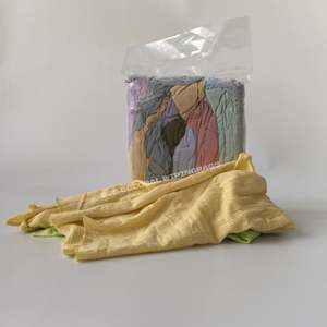 Trapos de Limpieza Industrial 100% Algodón, Reciclados, Ligeros, de Colores Mezclados, con Logotipo, Alta Absorción de Agua y Aceite - Product Image 1