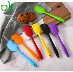 OKSILICONE热卖耐热硅胶刮刀用于烘焙可重复使用的硅橡胶刮刀用于烹饪工具不粘