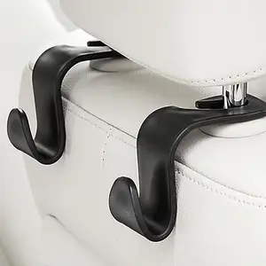 Autos itz Kopfstütze Haken Kleiderbügel Aufbewahrung organisator Universal für Handtasche Geldbörse Mantel fit Universal Fahrzeug Auto Schwarz S Typ