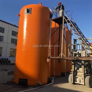 10m3 50m3 100m3 150 m3 FRP GRP Horizontal and Vertical Vessel for Hydrochloric Acid Caustic Soda 100m3 200m3 150m3