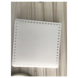 <span class=keywords><strong>Cesta</strong></span> acrílica <span class=keywords><strong>cuadrada</strong></span> de 20cm x 20cm, base de patrón de <span class=keywords><strong>cesta</strong></span> de ganchillo para <span class=keywords><strong>cesta</strong></span>, suministros de tejido para el hogar - Product Image 1