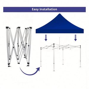 Carpa Impermeable Resistente con Toldo Personalizado con su Logotipo y Nombre de Empresa para Ferias Gastronómicas y Mercados de Agricultores - Product Image 3