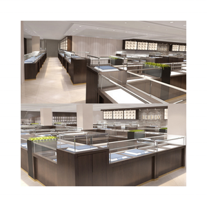 Небольшая розничная светодиодная витрина для ювелирных изделий, стеклянный бриллиантовый Конференц-стенд с замком для выставки, дисплей со счетчиком драгоценностей - Product Image 5