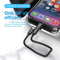SIHAGE - Kit de Carga USB C Multifunción 6 en 1 de 60 W, Adaptador OTG, Tipo C, para Viajes, con Soporte de Almacenamiento