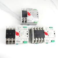 ATS 4P-125A 2P-100A 2P-63A Generator Daya Kota Saklar Transfer Otomatis Daya Ganda 110V 220V Tipe Rel ATS 2P-125A 50/60Hz 3P