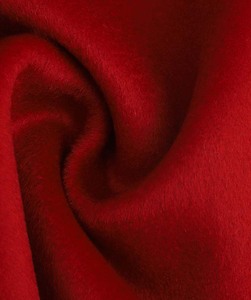 Nhà Sản Xuất Có Nguồn Gốc Đầy Đủ Len Hoa Mẫu Đơn Màu Đỏ Doublesided Dệt Vải Cho Áo Khoác Và Phù Hợp Với - Product Image 3