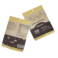 Sacs refermables personnalisés imprimés pour chocolats, emballage alimentaire biodégradable en Mylar, anti-odeur, refermable, 3,5g, pour chewing-gum et sushi