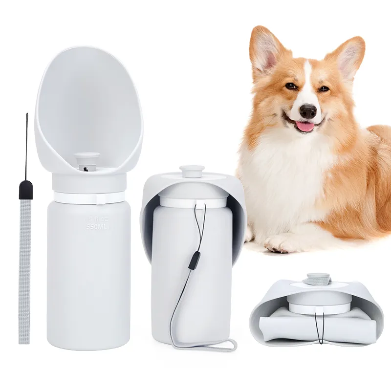 Kean Silicone bán buôn Dog chai nước PET Nguồn cung cấp 4 trong 1 pet chai nước du lịch xách tay Silicone pet chai nước