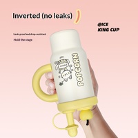 Nouvelle Tasse Isotherme en Acier Inoxydable Adorable et Mignonne, Modèle Hiver, Grande Capacité, Portable, Idéale pour Étudiantes et Usage Scolaire