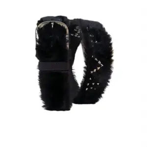 Men's Belt Fur New Trend European And American Style Sable Fur Men's Needle Buckle Korean Diamond Fashion Fur Belt