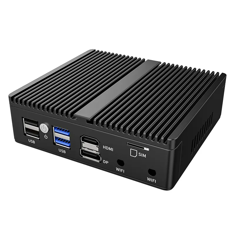 N100 Barebone 2.5G Intel Alder Lake 12th Gen Processador 16Gb Ram DDR5 Roteador Soft sem ventilador para Computador Industrial Mini Pc