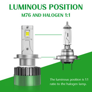 Kit de Luces Antiniebla de 130 Vatios H1, 12v, Potentes Faros Delanteros H11, Bombilla LED Universal H4 H7 H13 9005 9006 6500k para Automóvil - Product Image 2