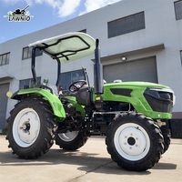 Nuevo Modelo de Tractor de Ruedas LAWNIO con Motor Diésel, Elevación Hidráulica Potente para Pequeñas y Medianas Granjas, Tractor Agrícola
