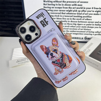 Étui Gorilla Nimmy pour Apple iPhones 16-11 Series Galaxy S24-S21 Wallet Card Slot Case Luxury Leather Mobile Phone Back Cover