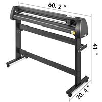 Juego Combinado SIHAO de Plotter de Corte de Vinilo de 53 Pulgadas y Máquinas de Transferencia de Calor para Camisetas y Tazas de 12''x15''