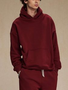 Sudadera Corta Personalizada OEM para Hombre |   Camiseta Oversize de Algodón 100% GMS de Alto Gramaje, Corte Cuadrado, Sin Cordón - Product Image 2