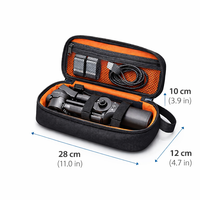 Sac de transport portable en nylon 420D avec logo personnalisé OEM, fermeture éclair, résistant à l'eau, pour stabilisateur d'appareil photo et organisateur de cardan souple
