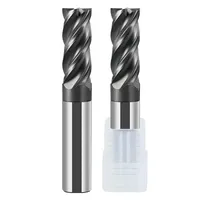 Fraise au tungstène à 70 degrés en acier inoxydable rainure en forme de U couteau en carbure à 4 bords Altin Tialn 4mm fond plat rugueux fin