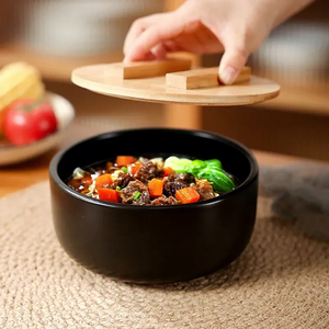 Olla de arena de cerámica pequeña de estilo coreano, cazuela de arroz comercial, utensilios de cocina especiales para mezclar arroz, olla de piedra - Product Image 2