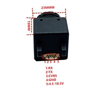 Kamera Pencitraan Termal JINJIEAN Resolusi Mini 256*192 640*512 Antarmuka CVBS 9mm 4 Lensa Inframerah Gelombang Panjang untuk Kompatibel