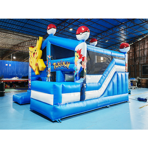 Château gonflable commercial Pokémon <span class=keywords><strong>Pikachu</strong></span> pour l'extérieur, structure gonflable professionnelle pour les fêtes d'enfants - Product Image 3