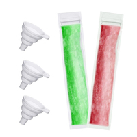 Emballage en gros de sucettes glacées en plastique biodégradable thermoscellable, tube de crème glacée, bâtonnet de glace, sachet refermable pour sucettes glacées