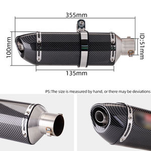 ท่อไอเสียรถจักรยานยนต์ยูนิเวอร์แซล 51 มม. พร้อมปลายท่อไอเสียแบบสองรู สแตนเลส ยี่ห้อโยชิมูระ <span class=keywords><strong>R77</strong></span> คุณภาพสูง - Product Image 6