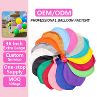 25 pièces/sac, ballons en latex épais de 36 pouces, grands ballons ronds pour l'extérieur, pour les jeux en parc, les fêtes d'enfants, les décorations, les fournitures