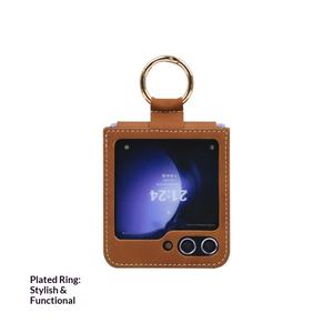 ที่ใส่แหวนหนังทำด้วยมือเคสโทรศัพท์พับได้กันกระแทกแบบมินิมอลสำหรับ Flip7 Z - Product Image 4