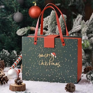 Custom Fashion Luxury Portable Merry Christmas Packaging Paper <b>Magnetic</b> Hardcover <b>Gift</b> <b>Box</b> - Product Image 3