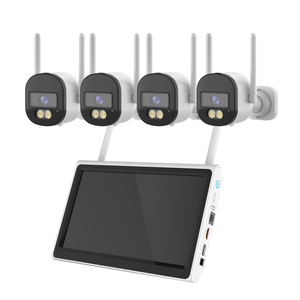 Sistema de Cámaras de Seguridad Inalámbricas de 5MP con Monitor de 10 Pulgadas, Cámaras de Video <span class=keywords><strong>WiFi</strong></span> para Exteriores, Sistemas de Vigilancia, Kits NVR - Product Image 1