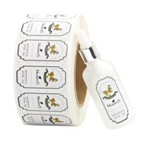 Autocollant personnalisé impression UV parfum autocollants vinyle étanche cosmétique autocollant étiquette de logo personnalisé