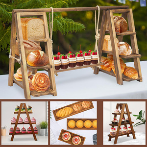 <span class=keywords><strong>Plateau</strong></span> en bois rustique fait main pour <span class=keywords><strong>fruits</strong></span> décoratifs, fromages, collations ou présentation de table de fête, idéal pour les cadeaux de pendaison de crémaillère - Product Image 3