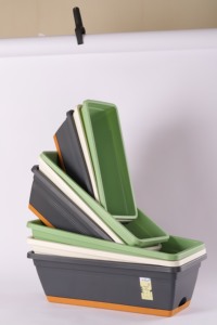 Factory Directly Sales Plastic <strong>Rectangle</strong> Planters for Indoor/Outdoor <strong>Plants</strong> High Quality Flower <strong>Pots</strong> Lightweight Garden <strong>Pots</strong> - Product Image 3