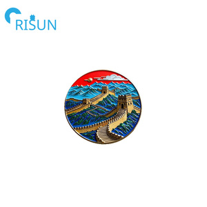 Émail personnalisé La Tour Tour Eiffel Paris France drapeau épinglettes personnalisé Paris France émail broche ping-pong Badges broches cadeau - Product Image 2