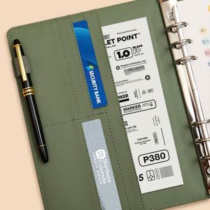 Cheap 100 Day Saving Money Loose <b>Leaf</b> Binders Plastic A5 Budget Binder Cash Envelopes Business Style Silk <b>Screen</b> Printed - Product Image 4