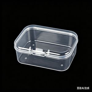 Transparent Mini Storage Box 5.1x3.7x1.5cm PP Plastic With Lid For Jewelry Earring Dental Floss Desktop Organizer - Product Image 5