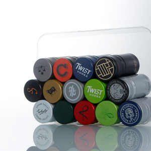 30x60mm Ropp lucido satinato opaco <span class=keywords><strong>rivestimento</strong></span> laterale bottiglia di vino Stelvin tappo a vite tappi in alluminio - Product Image 4