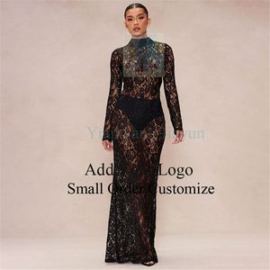 Black Long Sleeve Turtleneck Dress - Midi Bodycon 2025