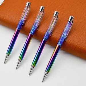 Penna galleggiante con <span class=keywords><strong>glitter</strong></span> liquido a sfera regalo in metallo colorato - Product Image 1