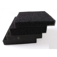 Éponge d'aquarium PU noire ou bleue, filtre à air à cellule ouverte, feuille de mousse bio pour étang de poissons, 30ppi, prêt à l'emploi,