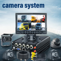 Caméra de bus et de camion, DVR SD 4CH, kit MDVR 4G GPS, moniteur vidéo 7 pouces, système de surveillance en temps réel CMSV7, gestion de flotte de véhicules